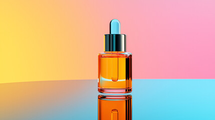 Dropper glass bottle, cosmetic container, ampoule, cosmetics, liquid