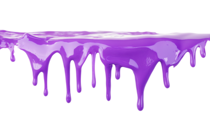 Paint dripping from the top of the frame transparent background