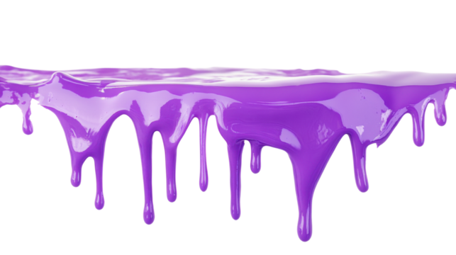 Paint dripping from the top of the frame transparent background
