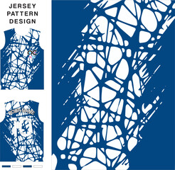 Abstract concept vector jersey pattern template for printing or sublimation sports uniforms football, volleyball, basketball, e-sports, cycling and fishing. Pattern jersey printing.