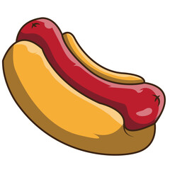 Hotdog Illustration