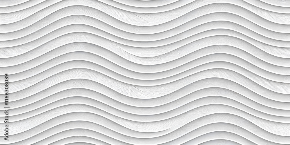 Aufkleber wavy abstract seamless pattern with curves and lines