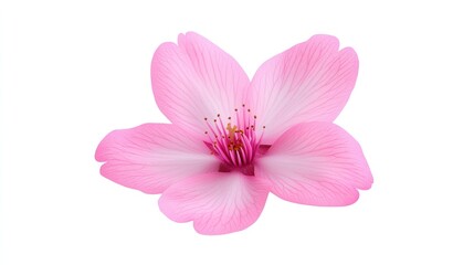 Fototapeta premium A delicate pink flower with soft petals and vibrant details.