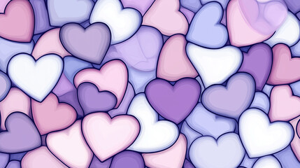 Cute Heart Background Wallpaper