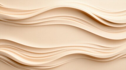 Obraz premium Abstract wavy texture in soft beige tones for design use.