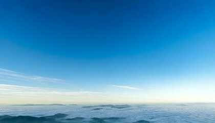 Fototapeta premium Soft Cloudy Sky Gradient_A minimalist blend of soft blues and whites mimicking a serene sky