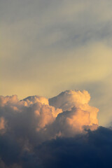 sunset in the clouds