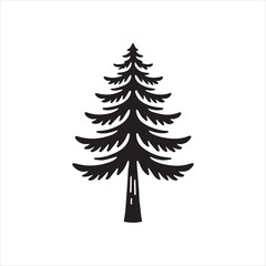 set of christmas trees