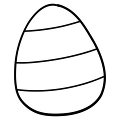 Easter egg cartoon for Easter day kids coloring page