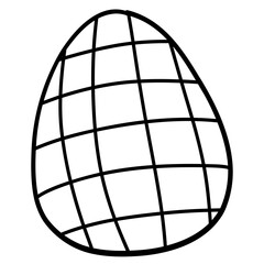 Easter egg cartoon for Easter day kids coloring page
