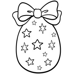 Easter egg cartoon for Easter day kids coloring page