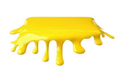 Paint dripping from the top of the frame transparent background