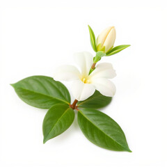 Beautiful Arabian calotropis flower clpart, with isolated on white background 