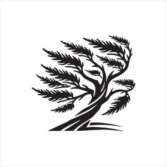 Fototapeta premium silhouette tree vector