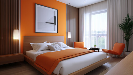 Obraz premium room with bed