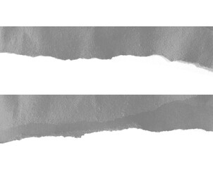 torn tear paper isolated on white background
