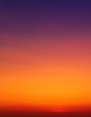 Naklejka premium Vibrant Sunset Sky Gradient Orange Red Purple Hues Background