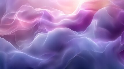 Obraz premium Abstract Purple and Pink Waves: A Dreamlike Digital Art Piece