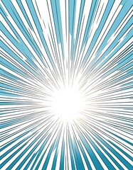 Obraz premium Abstract Blue And White Radiating Lines Design