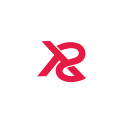 letter t2 overlapping line simple logo vector