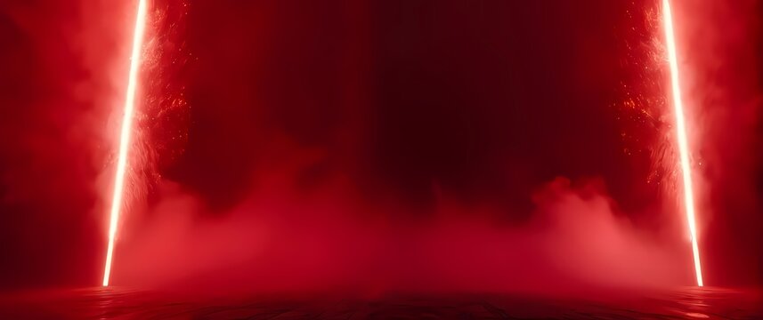 Bold red backgrounds radiating passion and energy perfect for dramatic visuals