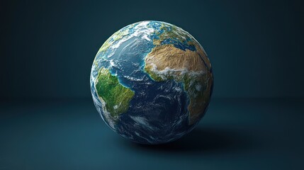 Fototapeta premium Our Amazing Planet Earth: A 3D Render of the Globe