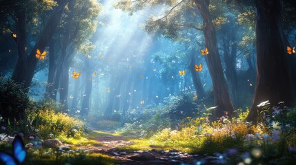 Enchanted Forest Path: A Mystical Journey Through Nature's Beauty