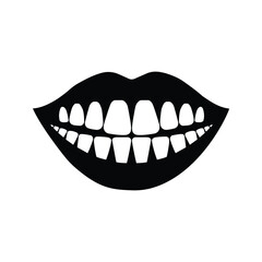 Naklejka premium Dental teeth maout esmaiy vector design