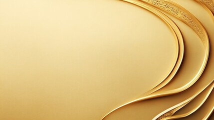 Golden Swirls Elegant Abstract Background Design