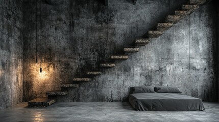 Obraz premium Urban Warehouse Efficiency, innovative design, small space optimization, contemporary architecture, functional storage solutions, modern urban living