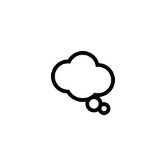 simple flat design cloud icon logo
