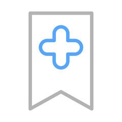 Obraz premium Bookmark with plus sign. Concept of add, save, and favorite.