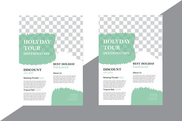 Travel flyer design templet file for enjoy your holyday