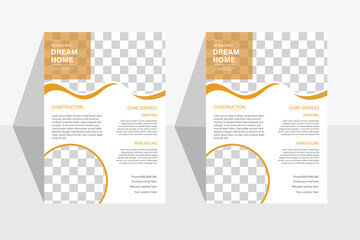 Real estate flyer design templet file 