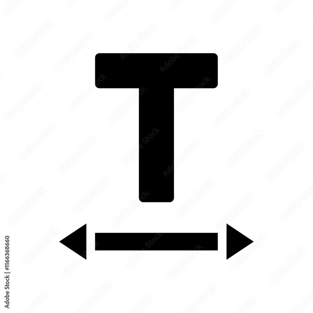 Poster font size icon. concept of text editing, typography, and formatting.