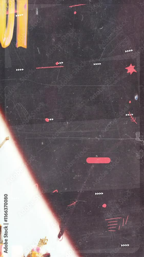 Poster dark textured background with red horizontal lines