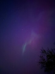 starry night sky aurora