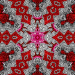 red star background