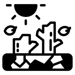 Desertification icon