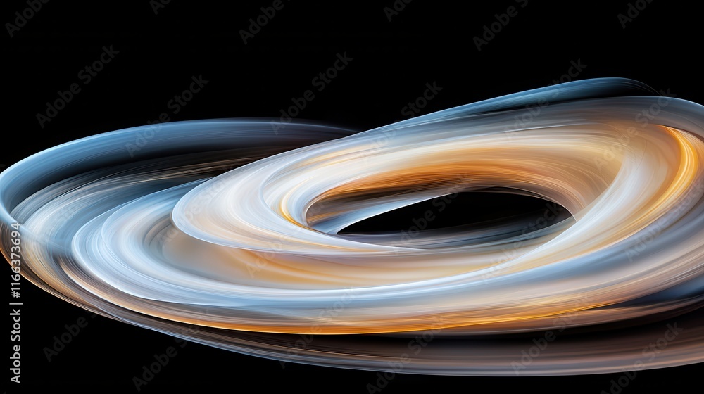 Poster enigmatic light patterns forming a vortex digital art abstract environment cosmic view horoscope ins