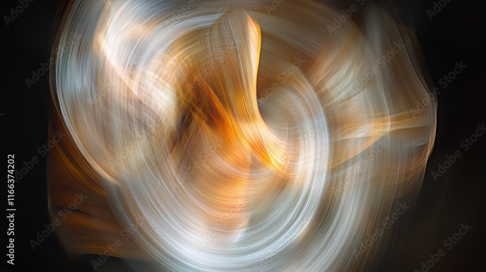 Poster abstract patterns of light forming a vortex studio digital art dark background close-up horoscope co