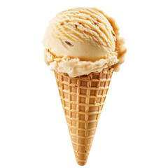 Creamy Vanilla Ice Cream Cone Sweet Treat Dessert