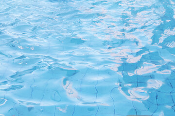 Reflected light in the evening water