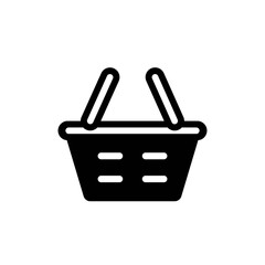 Shopping basket icon. Shopping cart icon. Flat style. Vector icon.