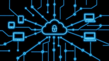 Cloud security ensuring data protection and seamless connectivity in a modern digital network infrastructure