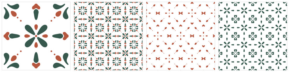 Flower Pattern 6 Editable Hand Drawn Vector Clip Art