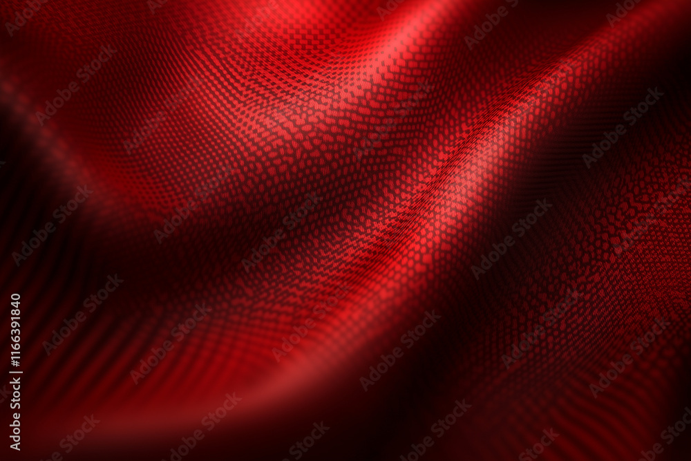 Poster soft red fabric texture with subtle patterns and gentle waves for elegant backgrounds