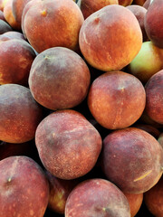 Fruits display at supermarket. Fruits Galore. Local and imported fruits from around the world.