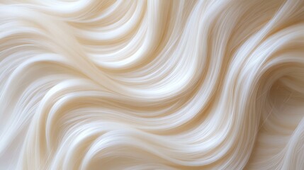 Abstract wavy texture of creamy fabric in soft neutral tones.