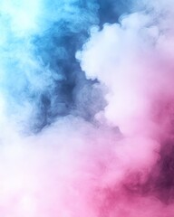 Abstract Pastel Colored Smoke Swirls Background